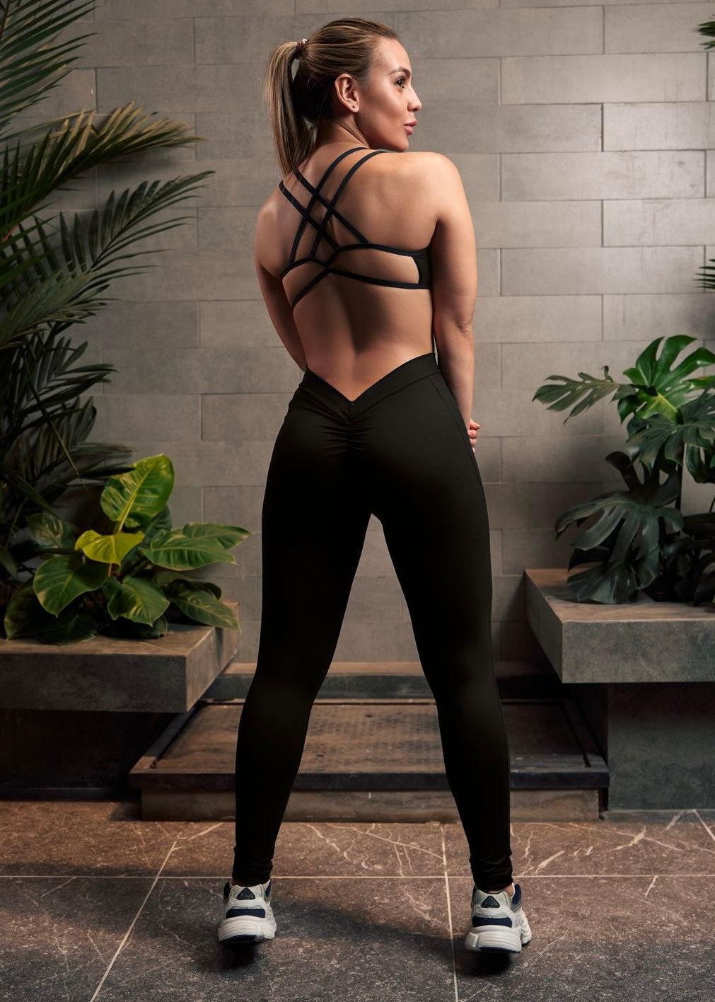 Legging Corte en V Con push up